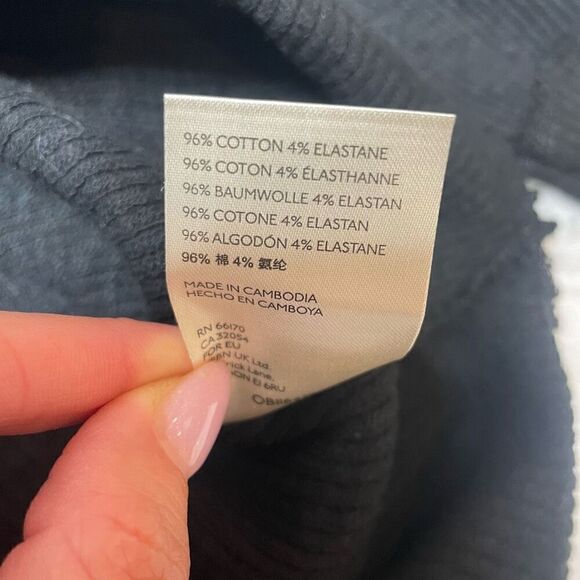 FREE PEOPLE Waffle Knit Thermal Long Sleeve Shirt XS Loose Fit Black Sweater - Picture 3 of 6